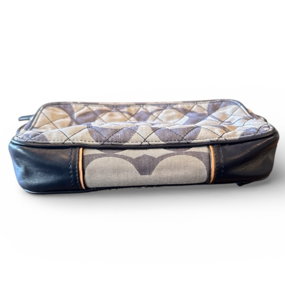 Coach Poppy Denim Quilted Signature C Flight Crossbody Bag - Picture 7 of 14